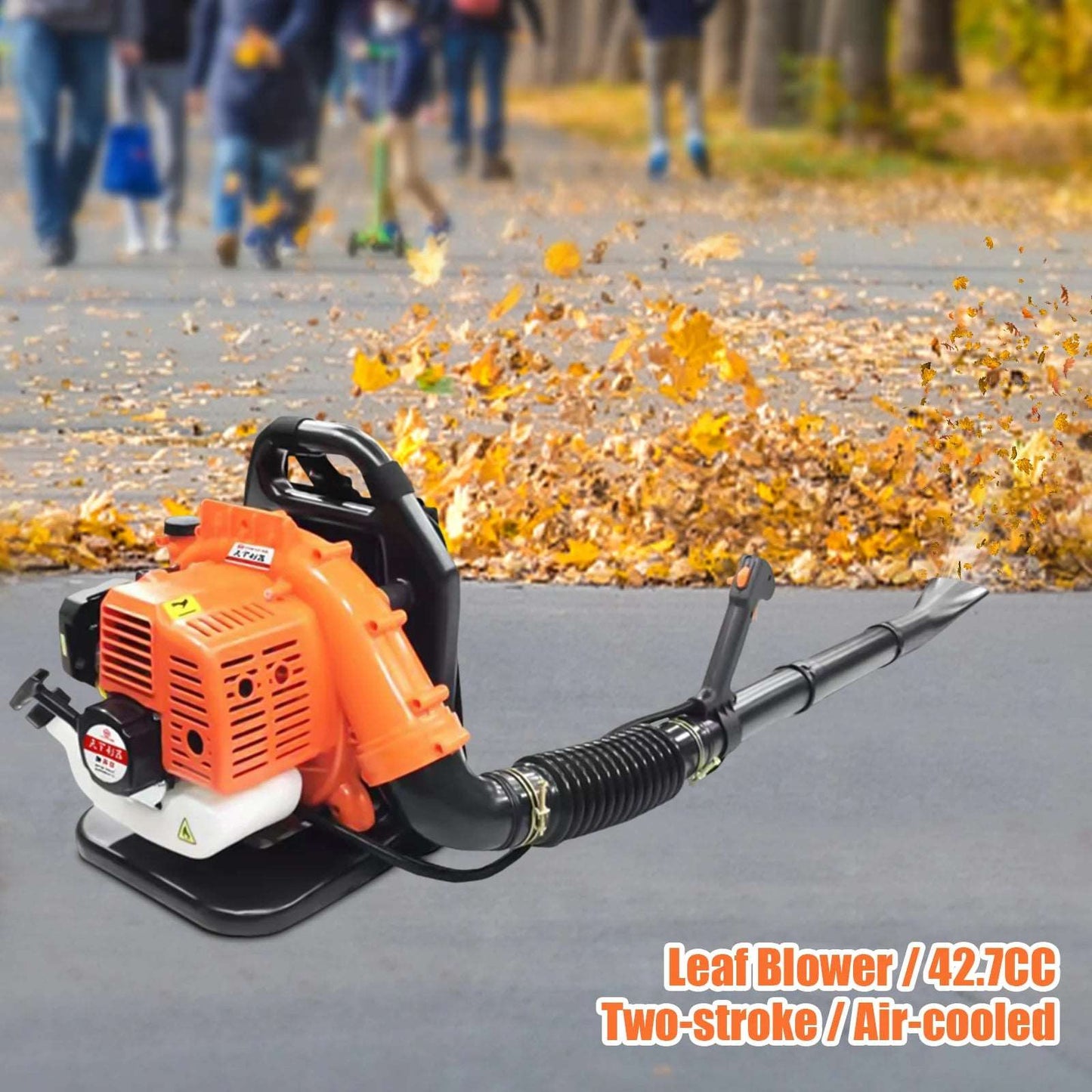 1250W Leaf Blower Air-Cooled Petrol Two-Stroke Heat Resistance Garden Clean Tool For Urban Road Cleaning And Sweeping Fallen Leaves