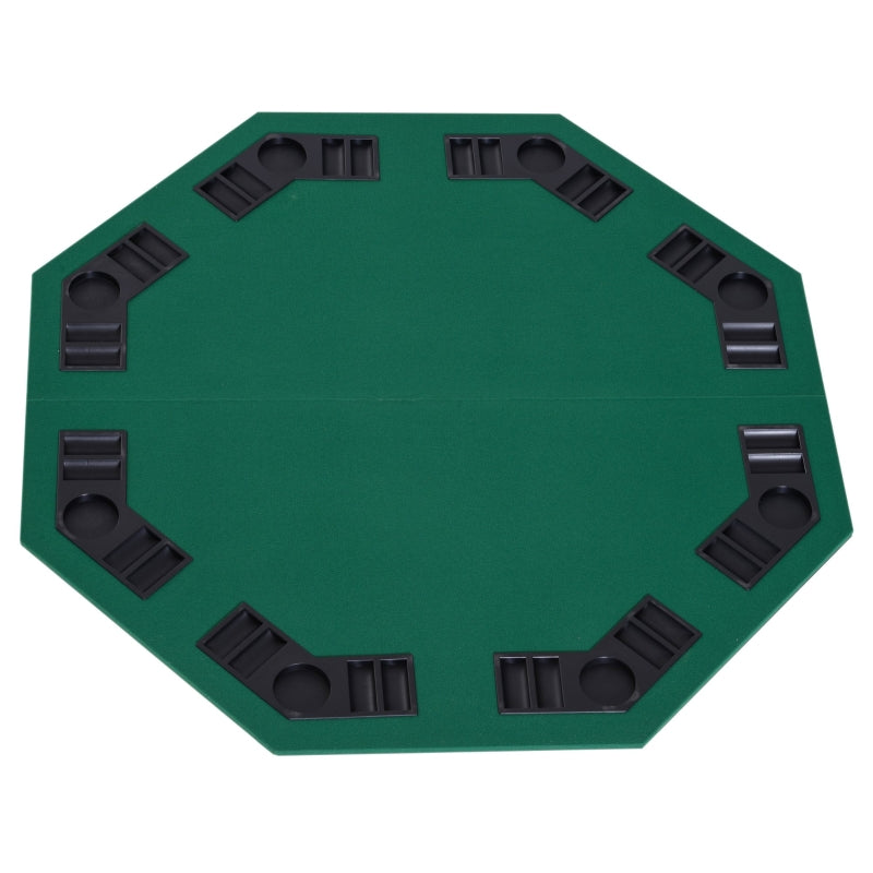 Foldable Poker Table Top 8 Players Blackjack Tables Casino Chip Trays 1.2M