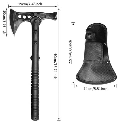 2 in 1 Log Wood Axe Tomahawk Army Outdoor Camping Hand Tool