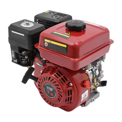 215cc 4 Stroke Petrol Gas Powered Engine 7.5HP Gasoline Kit Single Cylinder Air Cooled for Go Kart Lawn Mower Compressor Pump