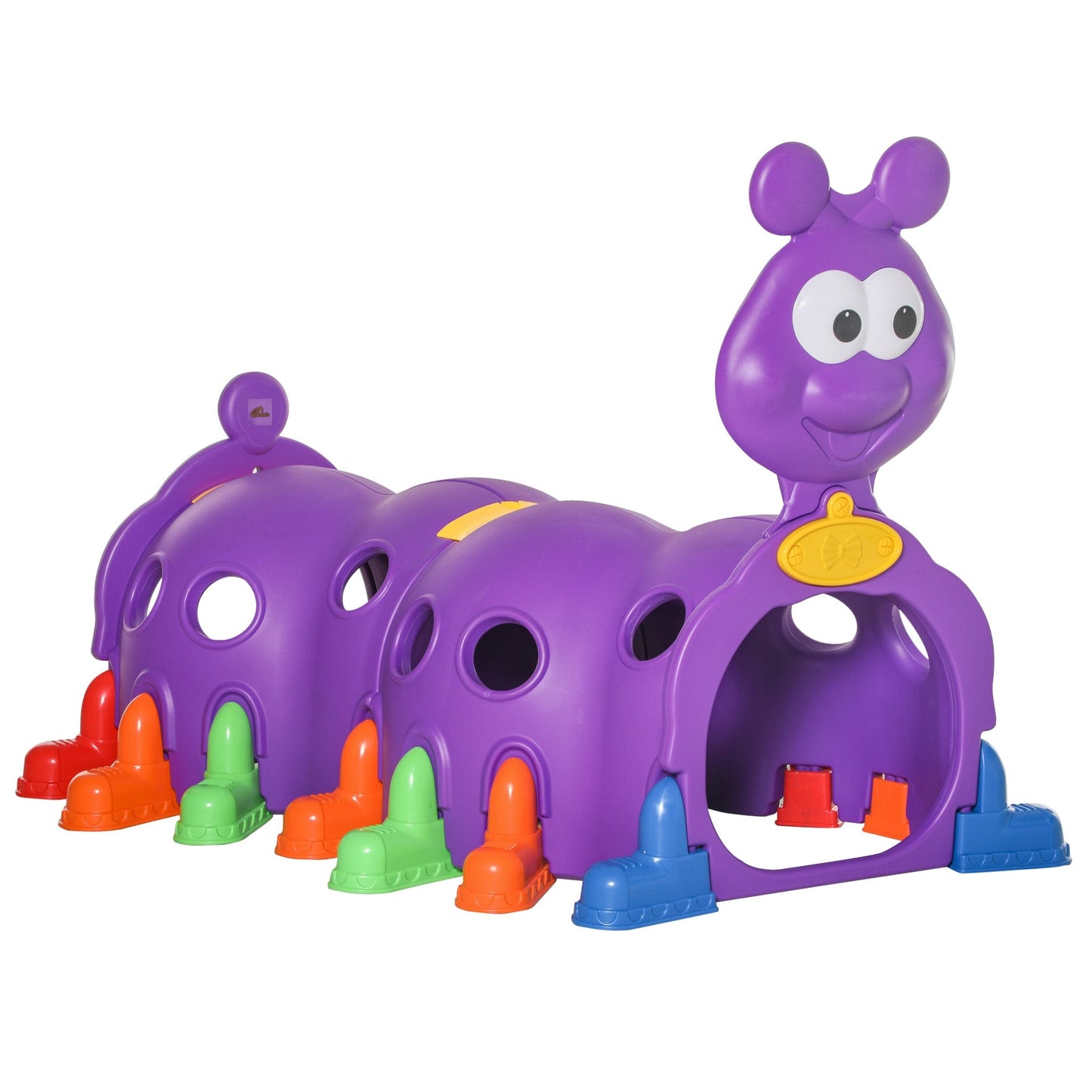 Children's Kids Play Caterpillar Crawling Tunnel For Ages 3-6 Years - Purple