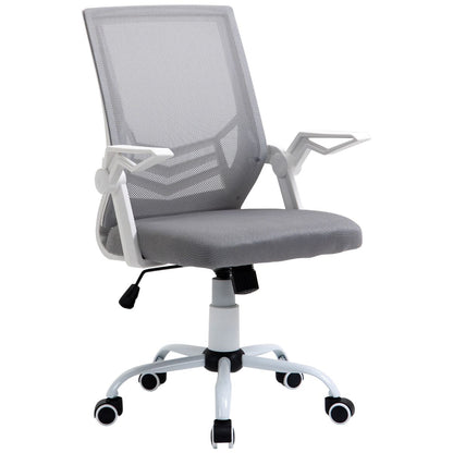 Mesh Home Office Desk Chair Swivel Task Computer With Lumbar Support - Grey