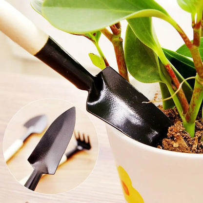 3 Piece Set Of 3 Portable Mini Plant Tools Rake Planter Shovel Soil Scoop Decorative Planting Tools