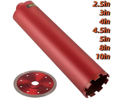 Wet Diamond Core Drill Bit With Blade Universal Thread For Drilling Concrete Brick Masonry Marble