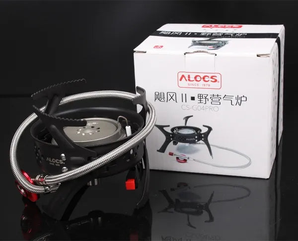 Alocs Strong Power Mini Ultralight Outdoor Portable Hiking Camping Equipment Oven Propane Gas Stove