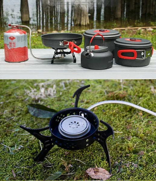 Alocs Strong Power Mini Ultralight Outdoor Portable Hiking Camping Equipment Oven Propane Gas Stove