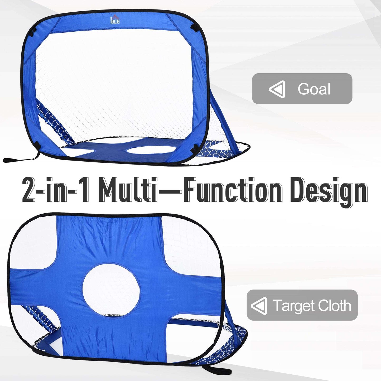 2 in 1 Pop Up Soccer Nets Kids Target Goal Net for Backyard Outdoor Sports and Practice