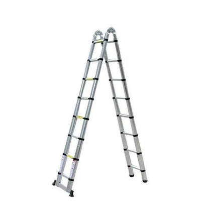 Multi Purpose 5m Telescopic Ladder Extendable A-Frame Ladder Steps