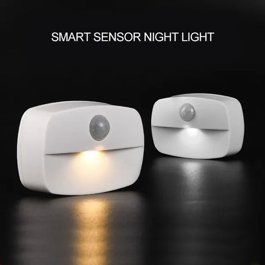 Pack Of 2 Wireless Human Body Induction Motion Sensor LED Corridor Wardrobe Cabinet Bathroom Night Light