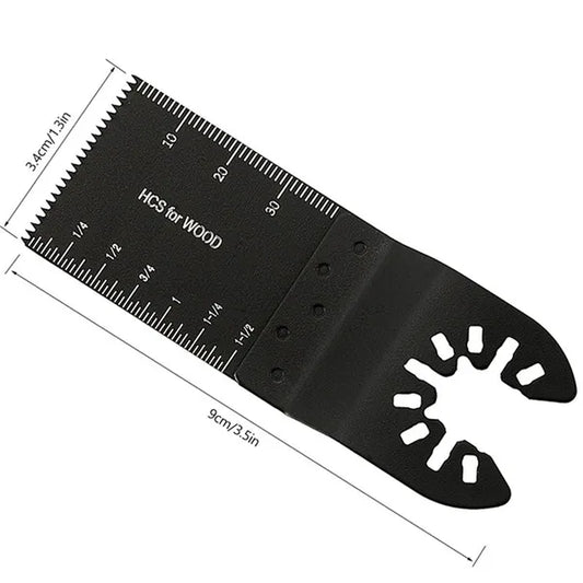 Pack Of 20 or 50 34mm Carbon Steel Coarse Multitool Cutter Saw Blades Bi-Metal Straight Wood Mix Oscillating Power Tool Kit