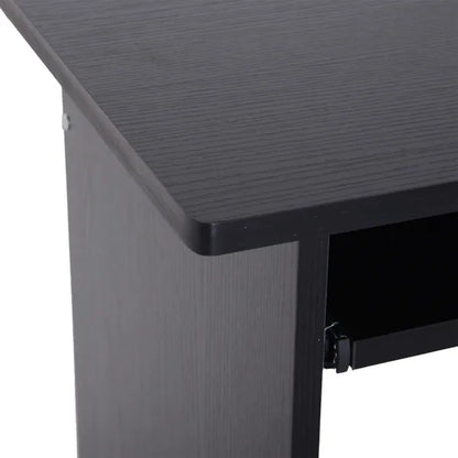 Modern Computer Desk, 80Lx45Wx73.5H Cm, Particle Board-Black