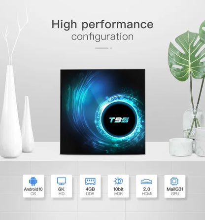 T95 Smart Set Top Tv Box Android 10 Support 6K 30FPS YouTube Google Play Google Voice Assistant