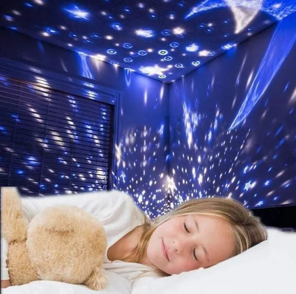 8 Colour Lights Changed Star Night Light Projector Galaxy Led Rotating Toy For Bedroom Kids Sensory Lights