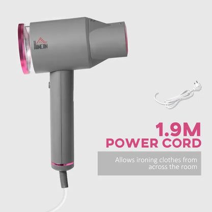 Portable Garment Clothes Trousers Curtains Fabric Steamer, 160ml Water Tank & Accessories