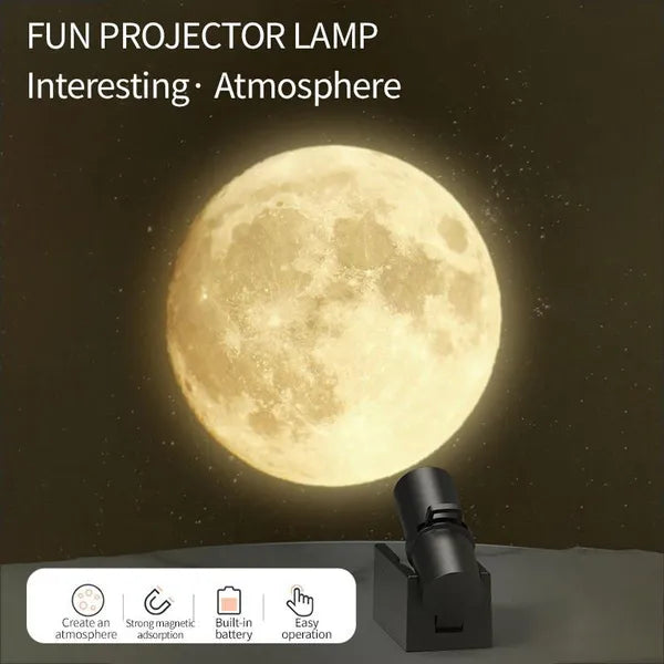 Mini 2 In 1 Earth Moon Projection Lamp Atmosphere Night Light For Bedroom Party Photography Decor