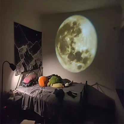 Mini 2 In 1 Earth Moon Projection Lamp Atmosphere Night Light For Bedroom Party Photography Decor