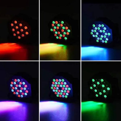 PAR Light 36LEDs RGB with Wireless Remote Sound Activated DMX Control for DJ Party Stage Effect Lighting