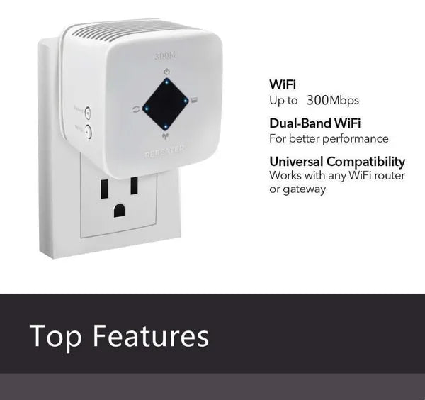 WIFI Range Extender- Ac1500 Indoor Connects Up To 25 Devices,  300Mbps Repeater Booster