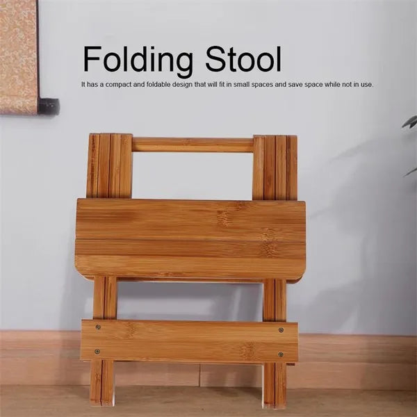 Natural Eco Relaxing Bamboo Folding Wooden Stool Table