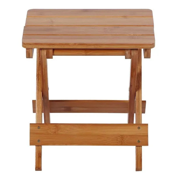 Natural Eco Relaxing Bamboo Folding Wooden Stool Table