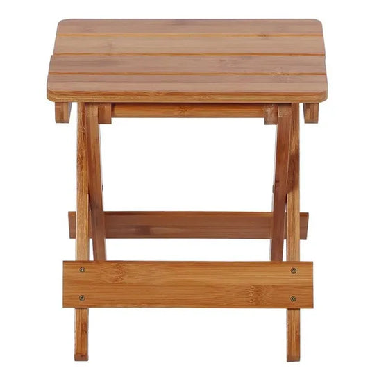 Natural Eco Relaxing Bamboo Folding Wooden Stool Table