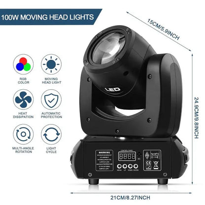 Steel Gun High Brightness Powerful Beam Effect Pattern Light Beam Light Rotating KTV Private Room Moving Head Disco Light 100W