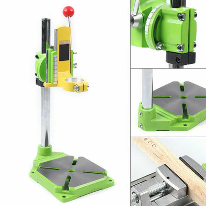 Electric Drill Stand 360 Degree Rotatable Height Adjustable Mini Bench Drill Press Clamp Holder