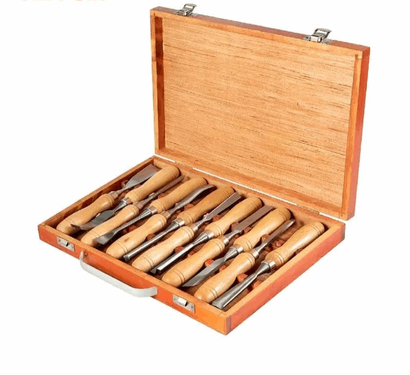 12 Piece Wood Carving Hand Chisel Set Lathe Knife DIY Wood Turning Woodworking Professional Gouges Woodcraft Carpentry Tools