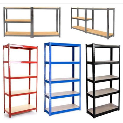 Heavy Duty 5 Tier Boltless Garage Shelving Unit Shed Warehouse Workshop Office Storage Shelves Metal Racking, Adjustable