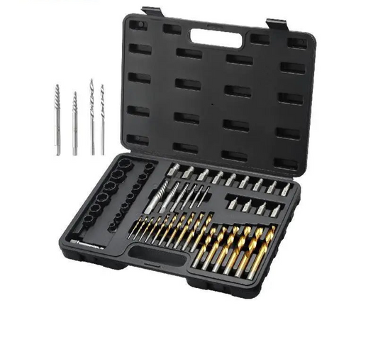 48 Piece Bolt Screw Extractor Set 13 PCS, Bolt Extractor Set 19 PCS Screw Extractors 16 PCS Reverse HSS Drill Bits