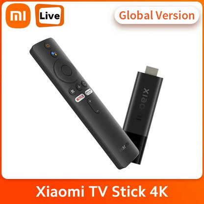 Global Version Xiaomi Mi Smart TV Stick 4K Android TV 11 Quad Core 2GB RAM 8GB ROM Netflix Wifi Google Assistant TV Dongle US / AU Version