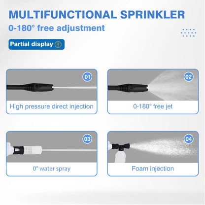 Automobile Car Water Gun 21V Cordless High Pressure Cleaner 3000mAh Jet Washer Sprayer Car Pressure Cleaning Machine