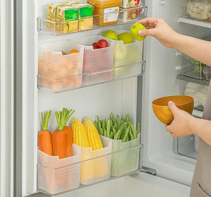 Fridge Organizer Food Fresh Storage Box Refrigerator Side Door Vegetable Fruit Spice Organizer Food Container Kitchen Storage