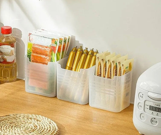 Fridge Organizer Food Fresh Storage Box Refrigerator Side Door Vegetable Fruit Spice Organizer Food Container Kitchen Storage