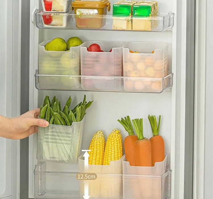 Fridge Organizer Food Fresh Storage Box Refrigerator Side Door Vegetable Fruit Spice Organizer Food Container Kitchen Storage