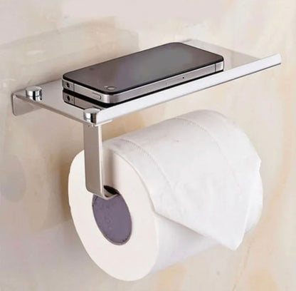 Space AL / Stainless Steel Toilet Paper Tissue Roll Holder Wall Mount Tissue Roll Dispenser Organiser