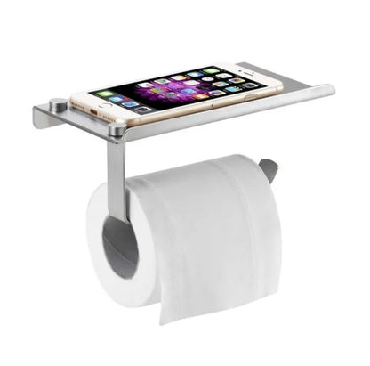 Space AL / Stainless Steel Toilet Paper Tissue Roll Holder Wall Mount Tissue Roll Dispenser Organiser