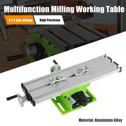 Multifunction Working Table Mini Milling Machine X Y Cross Slide Compound Bench Drill Press Vise Fixture Worktable