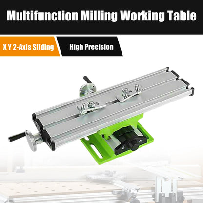 Multifunction Working Table Mini Milling Machine X Y Cross Slide Compound Bench Drill Press Vise Fixture Worktable