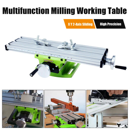 Multifunction Working Table Mini Milling Machine X Y Cross Slide Compound Bench Drill Press Vise Fixture Worktable