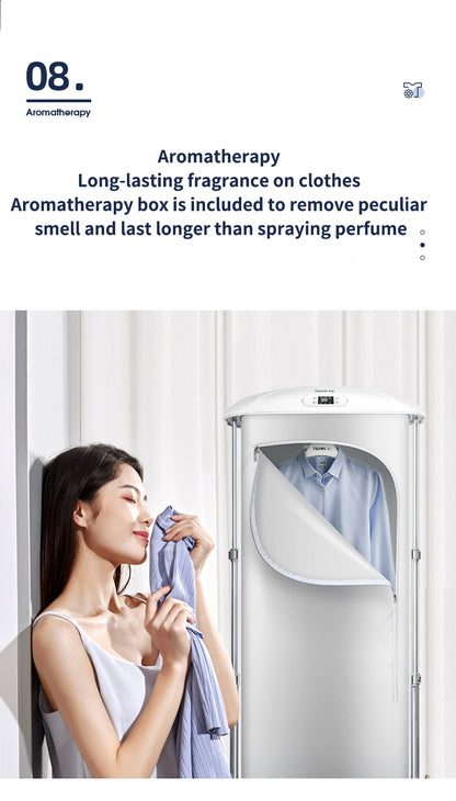 Electric Clothes Dryer Foldable Quick Drying Sterilization Disinfection Automatic Steam Vertical Hanging Ironing Machine