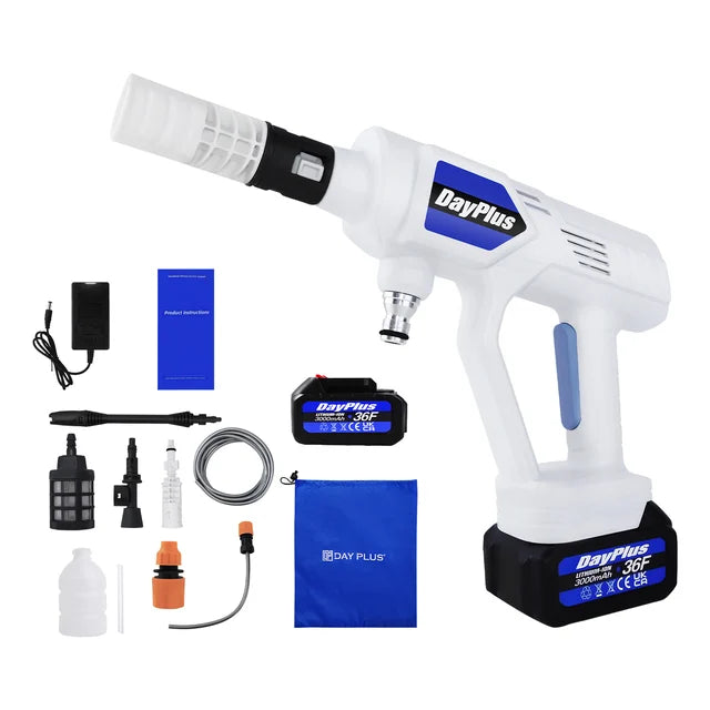 Automobile Car Water Gun 21V Cordless High Pressure Cleaner 3000mAh Jet Washer Sprayer Car Pressure Cleaning Machine