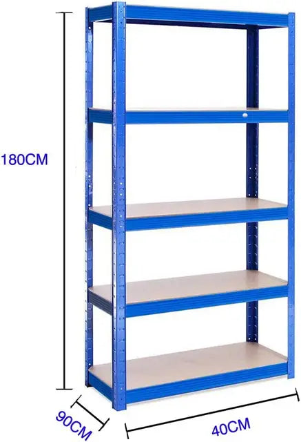 Heavy Duty 5 Tier Boltless Garage Shelving Unit Shed Warehouse Workshop Office Storage Shelves Metal Racking, Adjustable