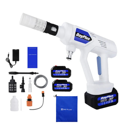 Automobile Car Water Gun 21V Cordless High Pressure Cleaner 3000mAh Jet Washer Sprayer Car Pressure Cleaning Machine