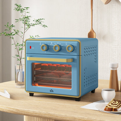 Vintage Retro Style 20L 90-230℃ Mini Electric Oven - Blue