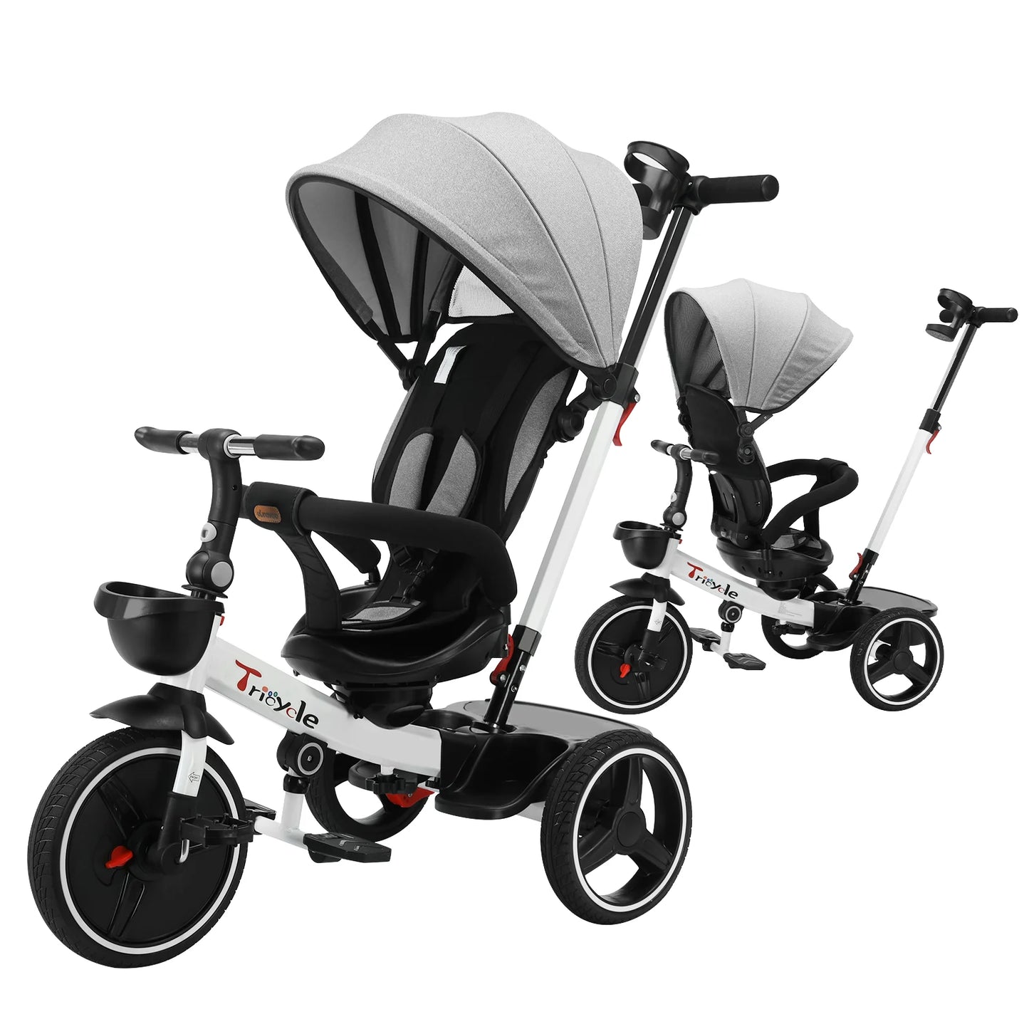 Ubravoo Baby Stroller Tricycle Ride Bike , 360 Degree Rotation Sitting & Lying - Age 1-5 Years