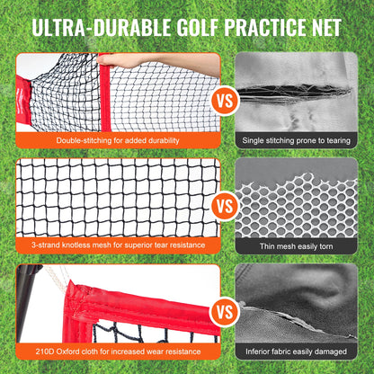 Golf Practice Hitting Net Huge 7.8x7ft Golf Net Personal Driving Range for Indoor or Outdoor Use Portable Golf Aid Net