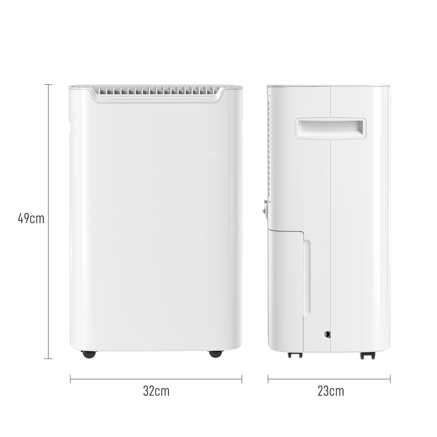 20L/Day Dehumidifier W/ Continuous Drainage, 2.5L Water Tank, 24H Timer On/off, Digital Humidity Display, Air Filter, Laundry Drying