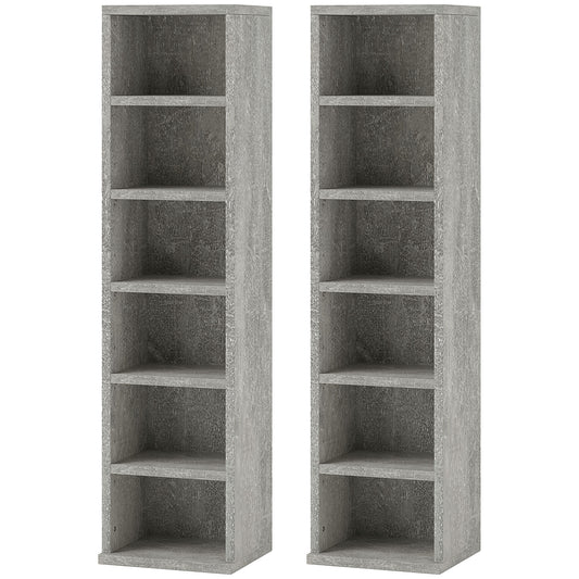 Set of Two 102 CD Storage Units - Cement Grey