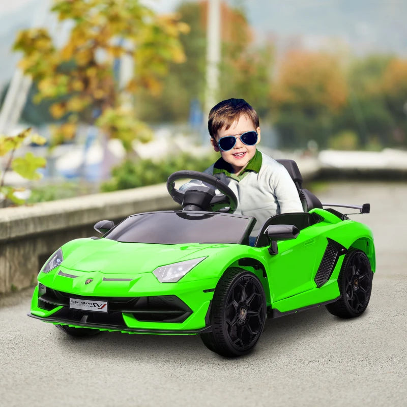 Lamborghini Licensed 12V Kids Electric Car With  Butterfly Doors, Music Horn Suspension And Remote